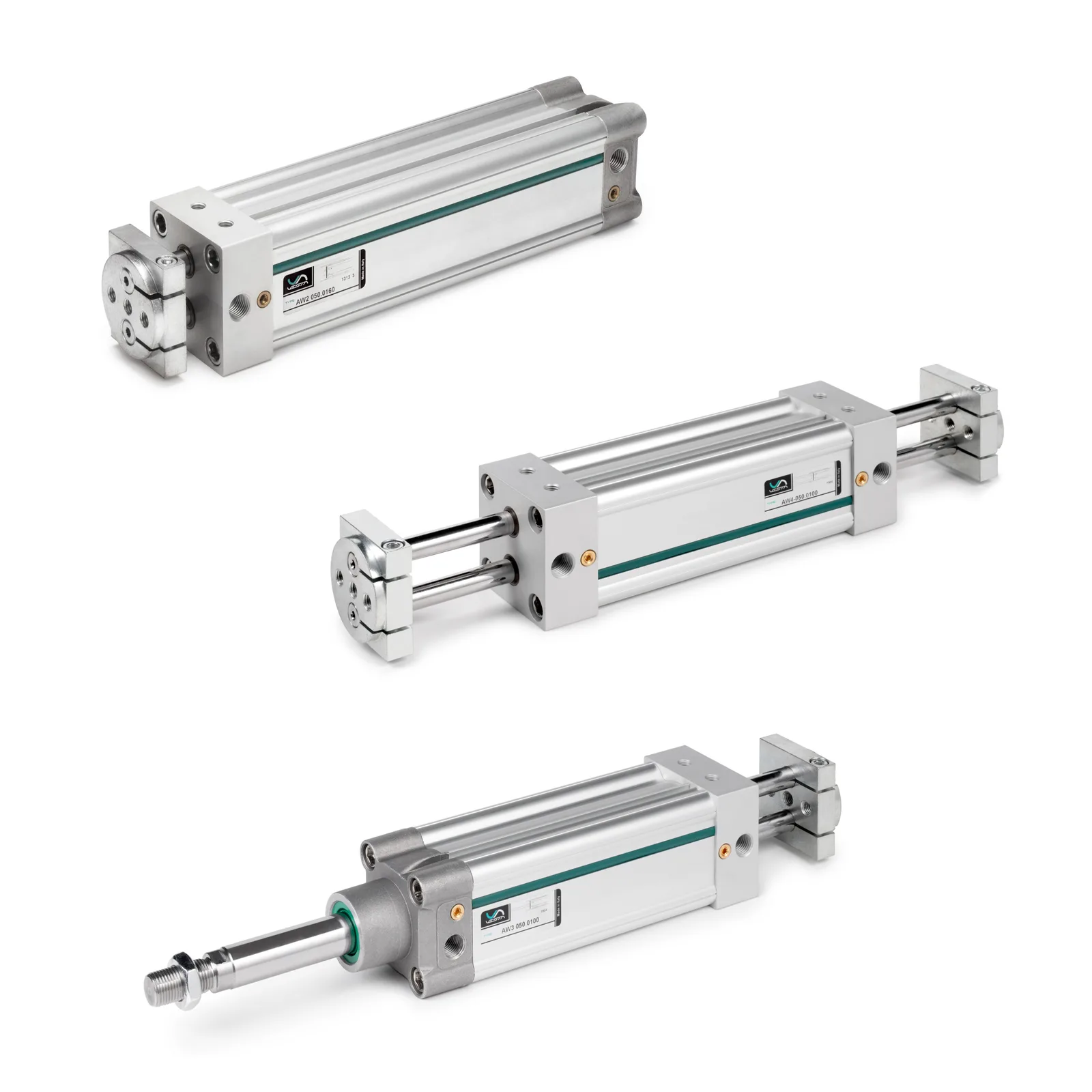 Cilindro antirrotación de vástagos gemelos Ø32 carrera 300 mm