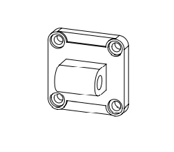 Contracharnela macho (clevis) ISO 15552 para Ø40